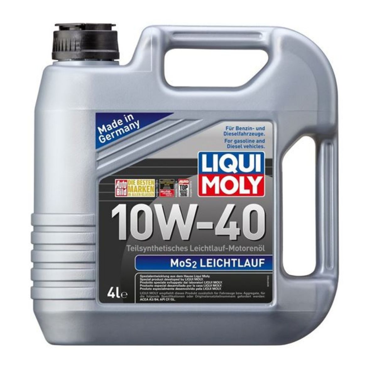 LIQUI MOLY - Aceite 10w40 Liqui Moly Mos2 Leichtlauf  4l