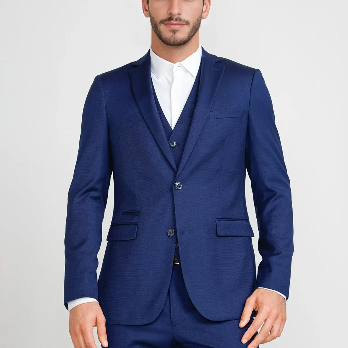 PERRY ELLIS - Chaqueta Formal Hombre Suit Separate Azul Medio