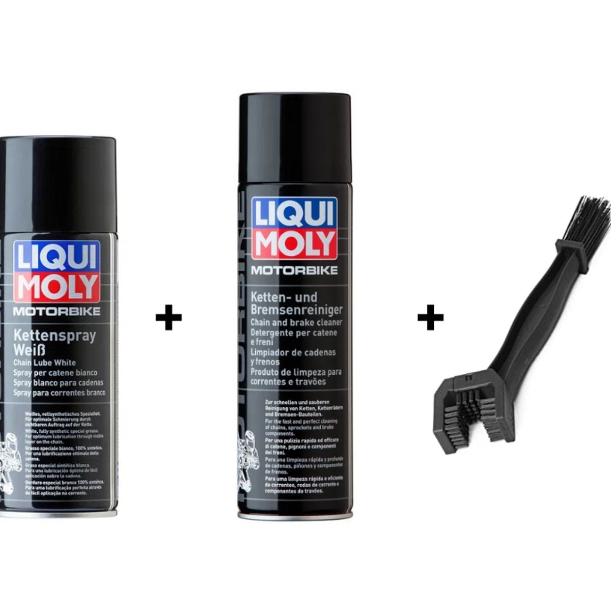 LIQUI MOLY - Kit Limpiador Y Grasa Cadena De Moto Liqui Moly