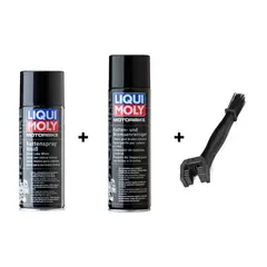 LIQUI MOLY - Kit Limpiador Y Grasa Cadena De Moto