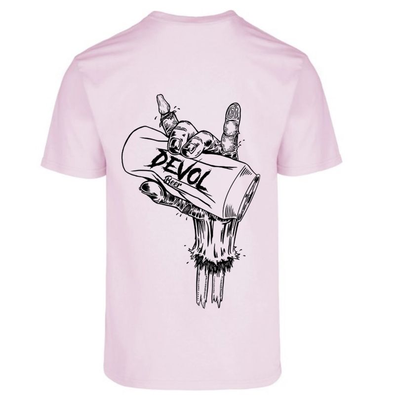 DEVOL COMPANY - Polera Devol Beer Rosado Devol Logo Origin.-