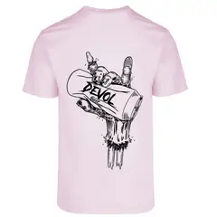 DEVOL COMPANY - Polera Devol Beer Rosado Devol Logo Flowers_.