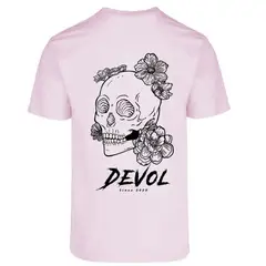 DEVOL COMPANY - Polera Gnarly Flowers Rosado Devol Logo Origin