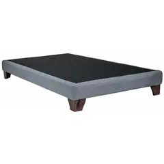 BLOCCARE - Base de Cama Emma 1.5 Plaza de 200 cm - con patas de madera 11 cm