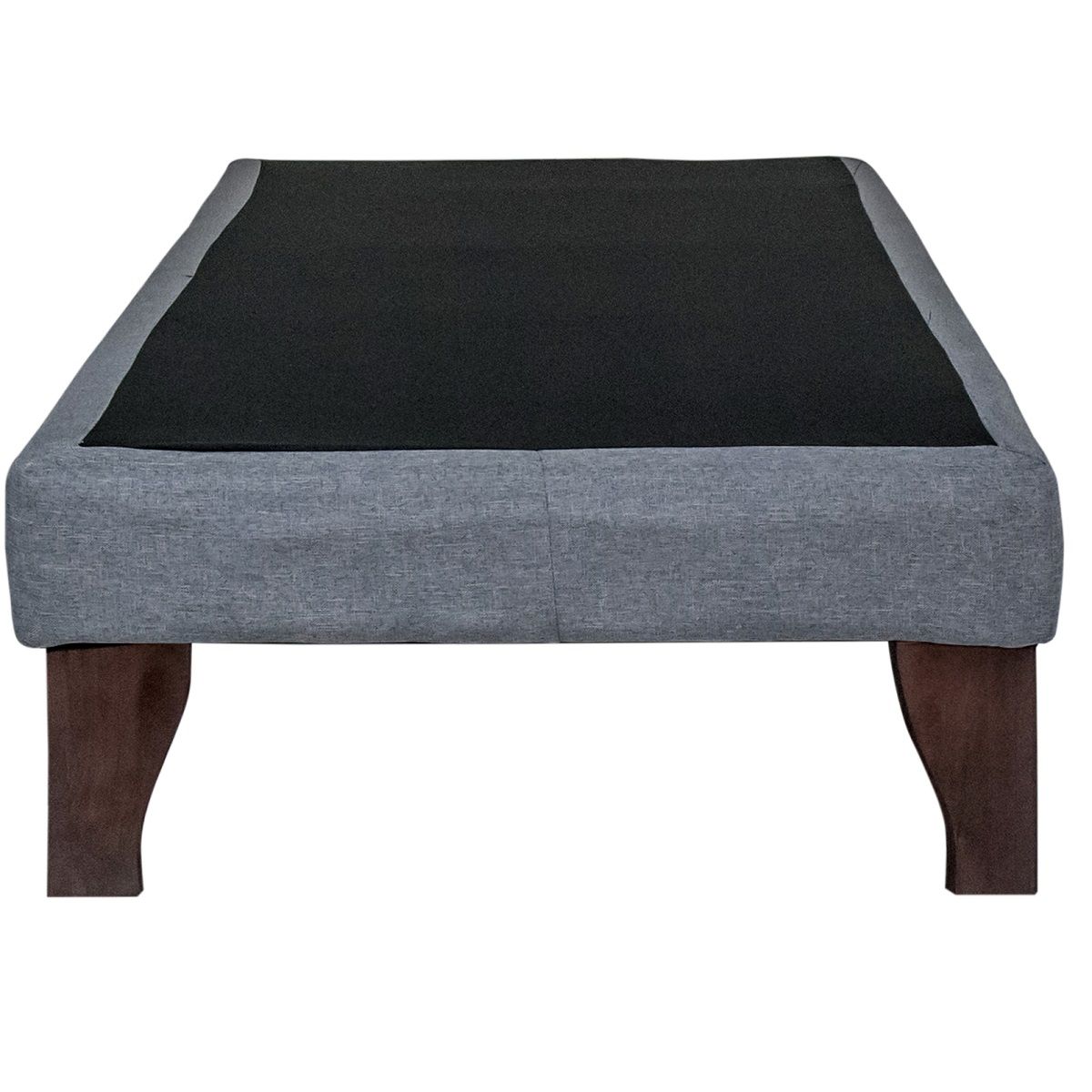 BLOCCARE - Base de Cama Emma 1.5 Plaza Box 13 cm de 200 cm - con patas de madera 19.5 cm