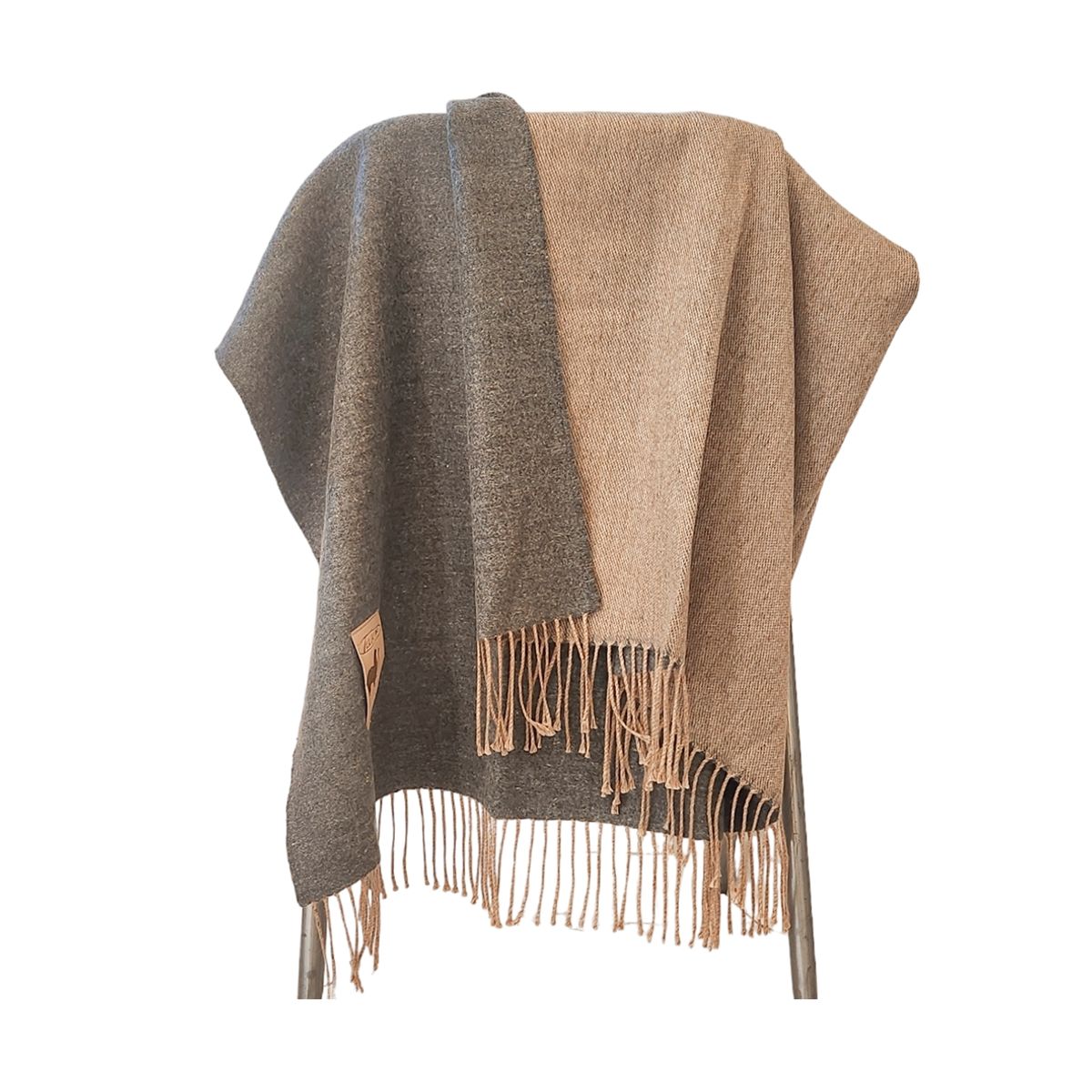 ANANAY - Manta Tejida Alpaca Gris Ananay Home