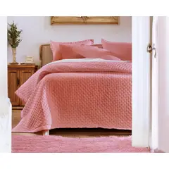 DECOMONDO - Quilt Altenburg Stelle 1.5 Plazas Rosa Magia