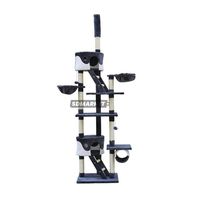 Rascador Casa de Gato Color Gris Edificio 260 cm KB004…