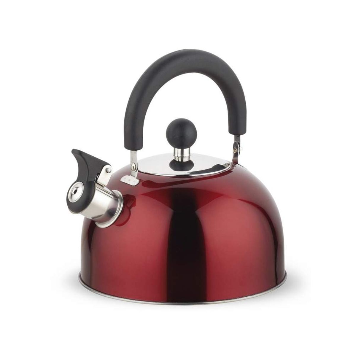 WENS - Tetera Acero Inoxidable Silbato Sicilia Rojo 2500ml