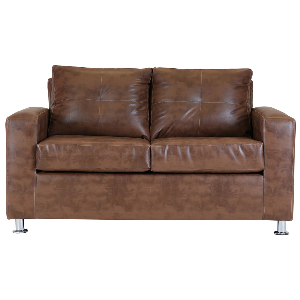 MUEBLES AMERICA - Living George 211 Cuero PU Caramelo