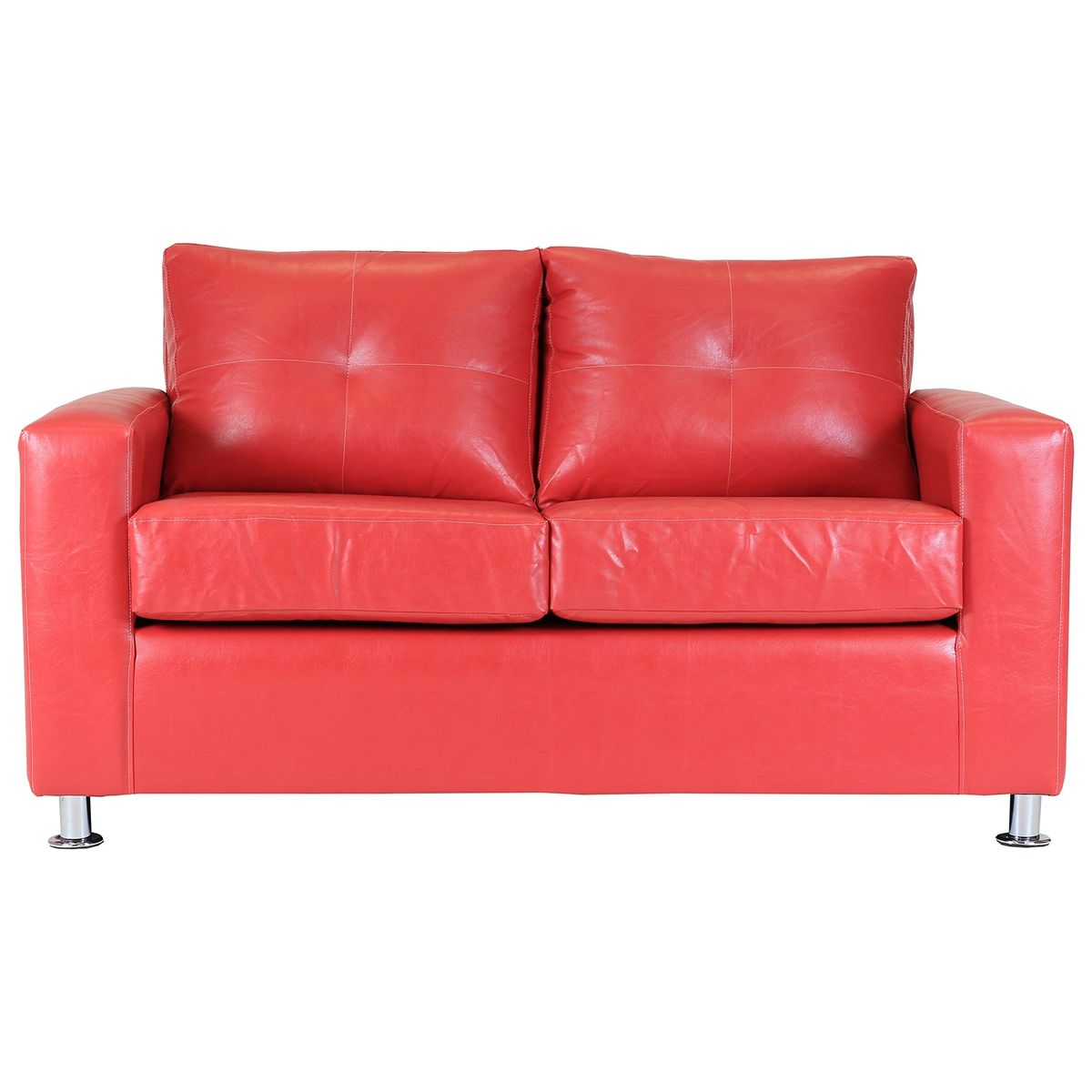 MUEBLES AMERICA - Living George 211 Cuero PU Rojo