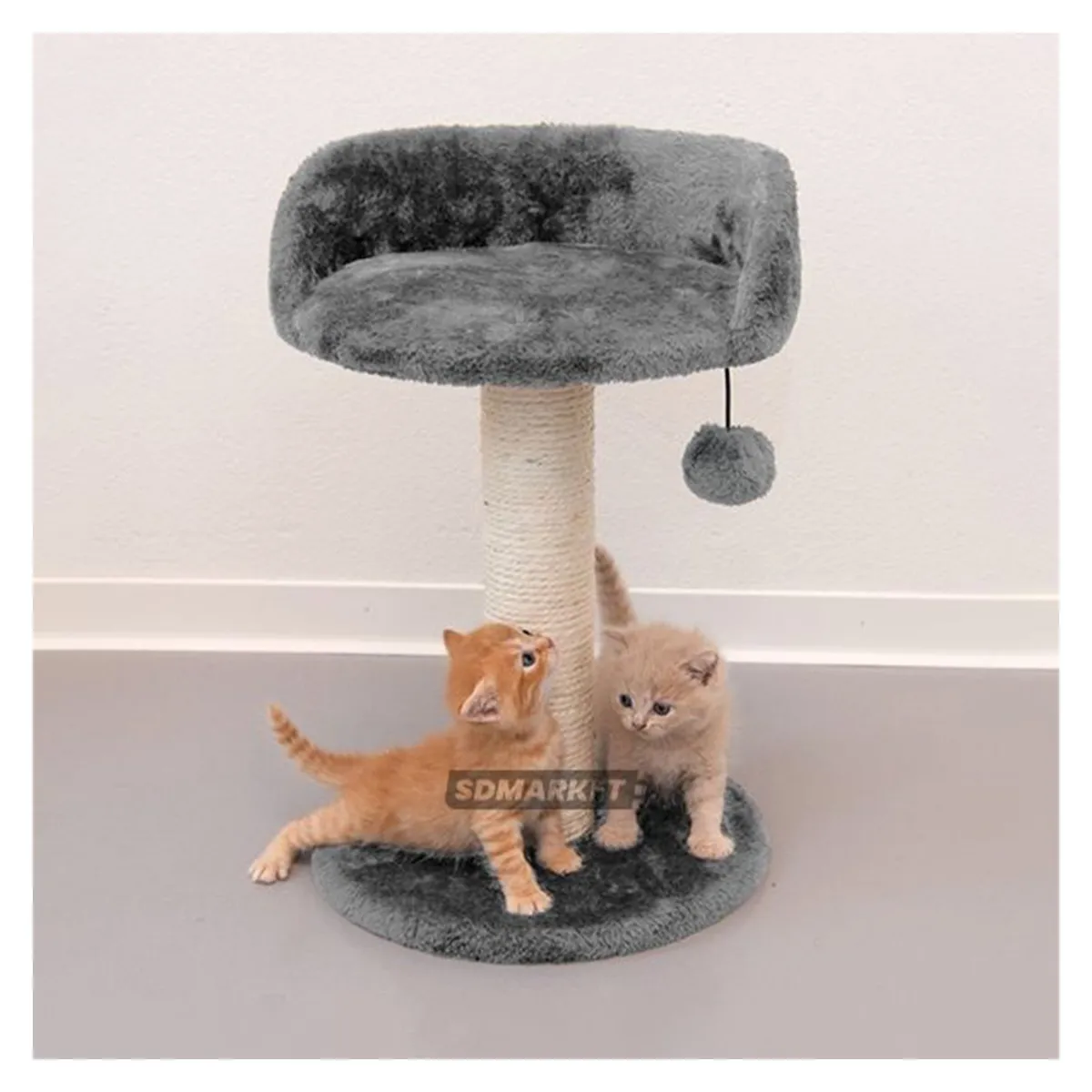 SDFIT - Rascador Casa de Gato Color Gris Mod PET03FF…