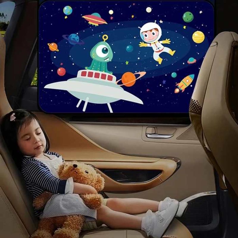 GENERICO - Parasol Protector De Sol Para Ventana Auto Con Imán Infantil