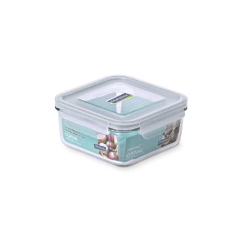 GLASSLOCK - CONTENEDOR VIDRIO HERMÉTICO CUADRADO 1200 ML GLASSLOCK