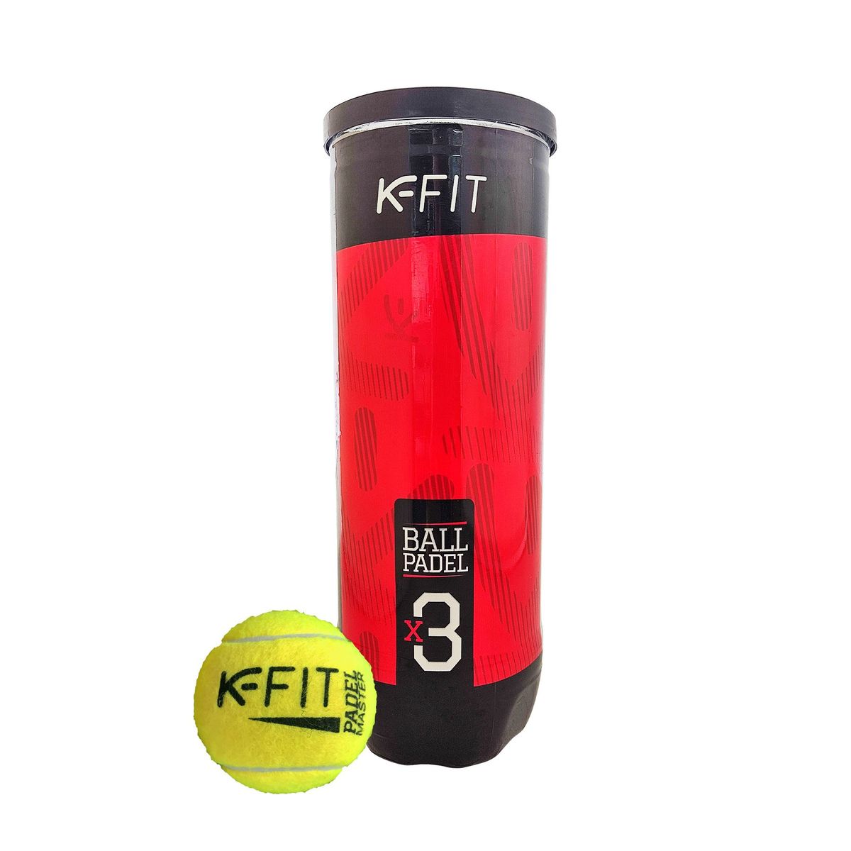 K FIT - Pack 6 Tarros pelotas padel K-FIT 18 unidades