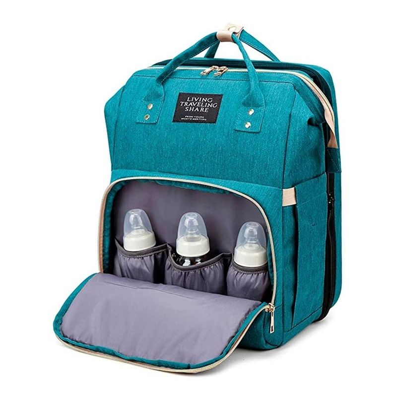 GLOBAL LATIN GROUP - Mochila Pañalera Maternal 3 En 1 - Verde - L