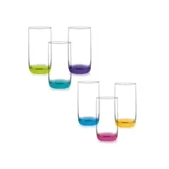 CRISTAR - Set 6 Vasos Altos Monterrey Fondo Color 445ml…