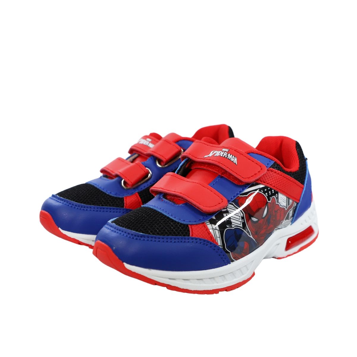 MARVEL - Zapatilla Luces Niño Spiderman Wow Azul Marvel
