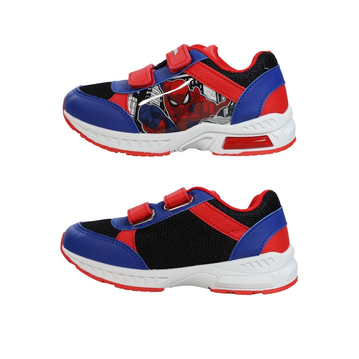 MARVEL - Zapatilla Luces Niño Spiderman Wow Azul Marvel