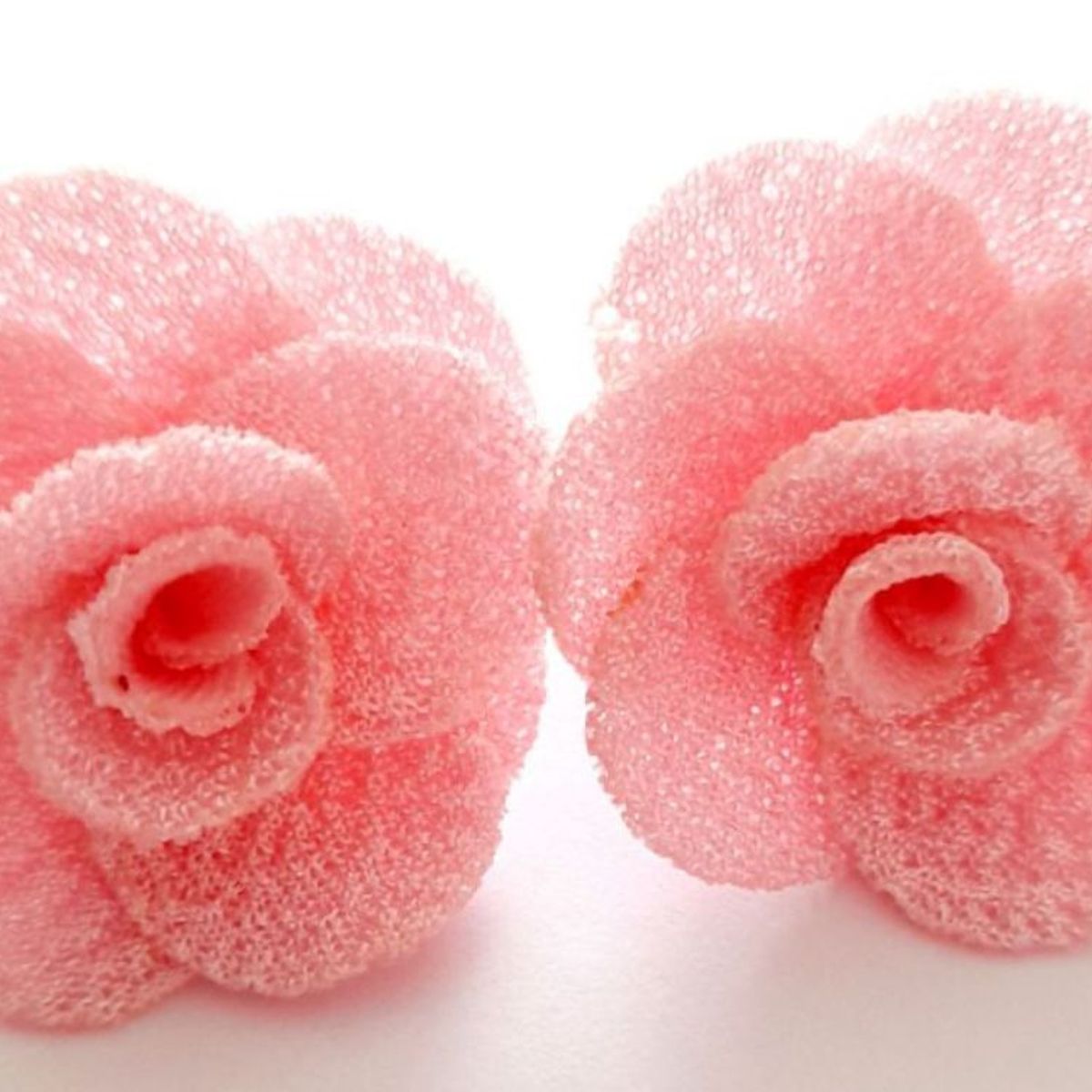 CATHALIFAUDJOYAS - Aros flor tela topes CathalifaudJoyas