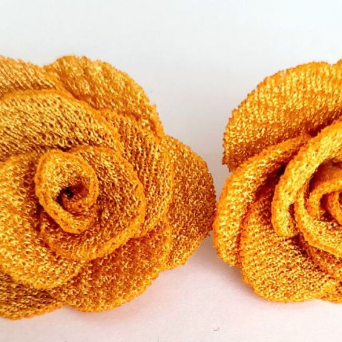 CATHALIFAUDJOYAS - Aros flor tela topes CathalifaudJoyas