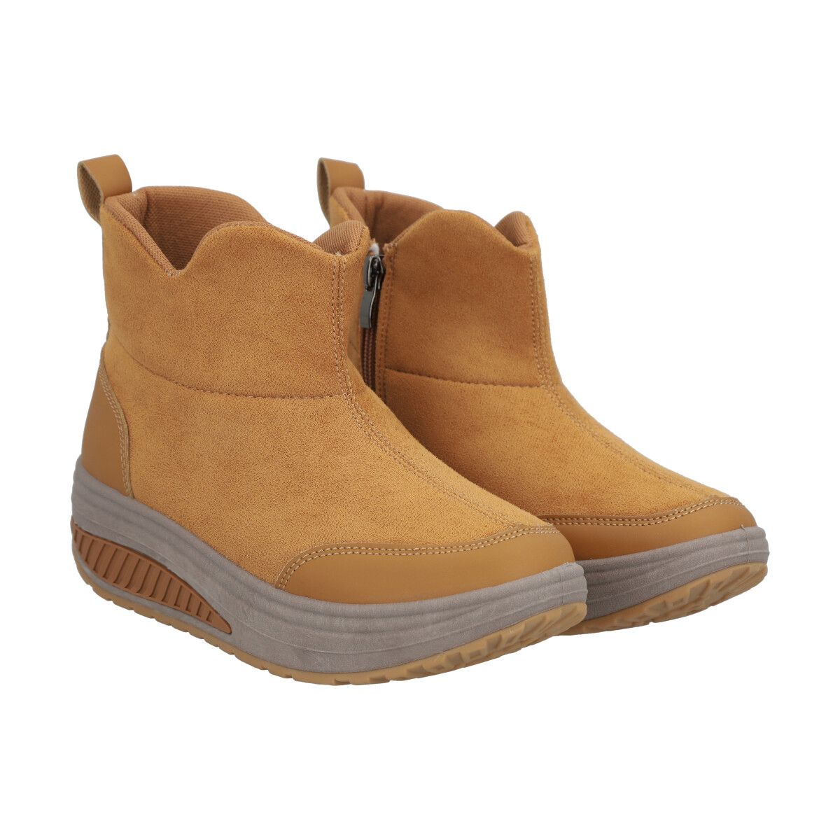 POLICE - Botin Mujer Camel Plataforma Sole Police