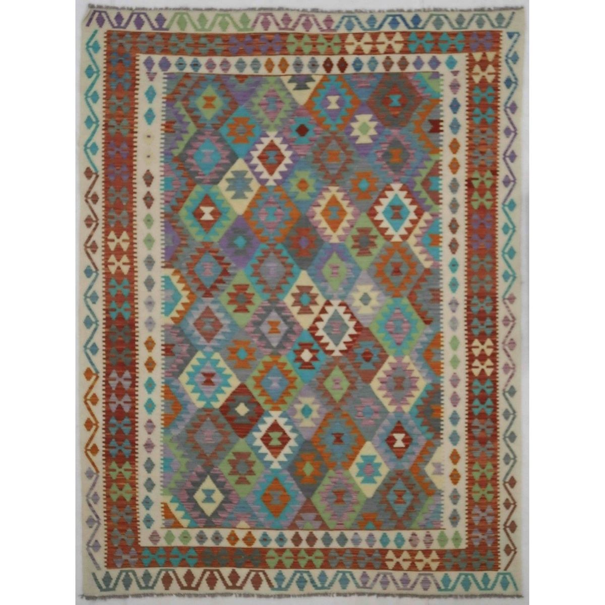 BAZHARS - ALFOMBRA BAZHARS 292X195 CM ARTESANAL KILIM VEGI