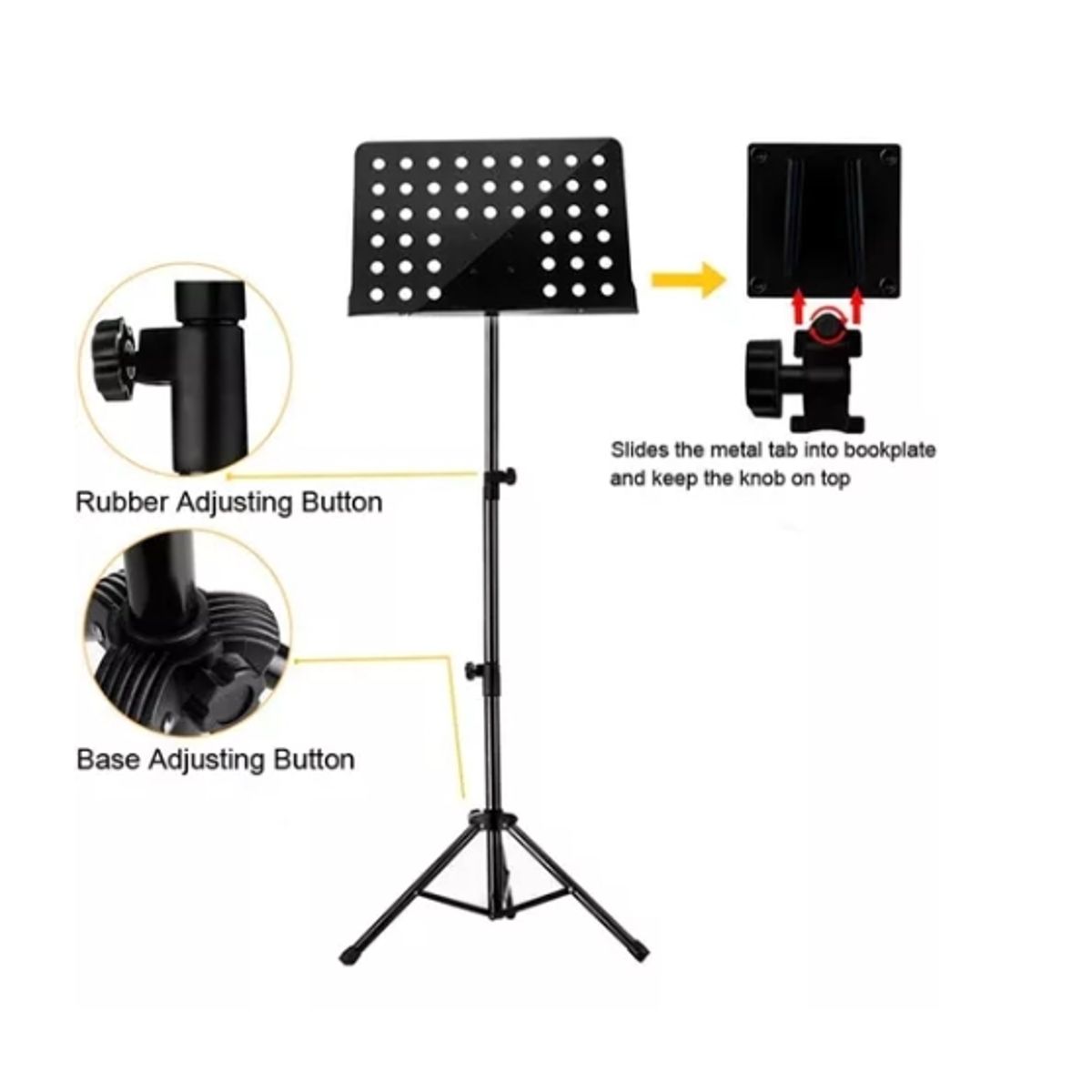 OFERTABKN - Atril De Partitura Grande Con Altura Regulable