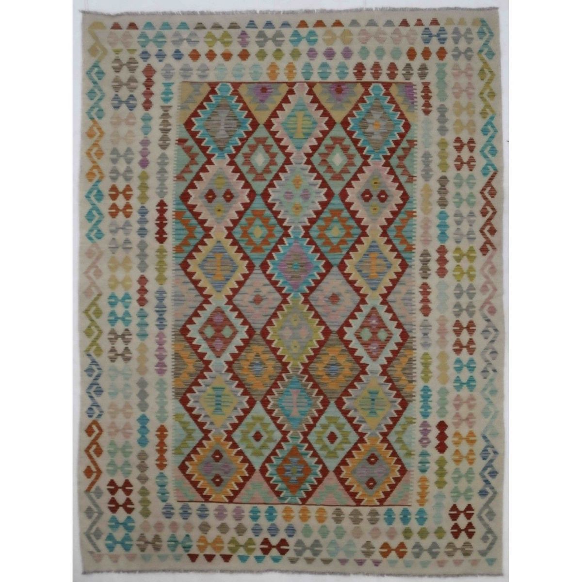 BAZHARS - ALFOMBRA BAZHARS 294X204 CM ARTESANAL KILIM VEGI