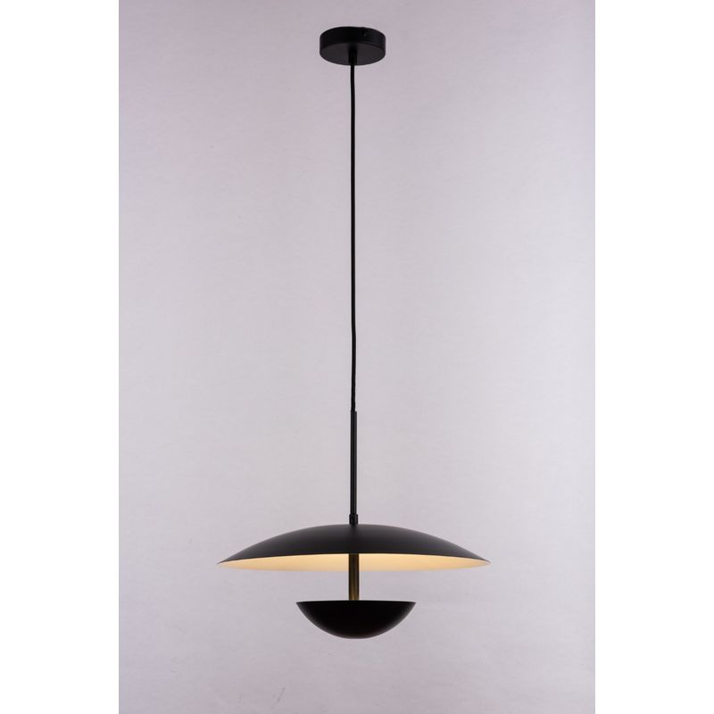 DISEÑO 3 - Lampara Colgar Eclipse Negra