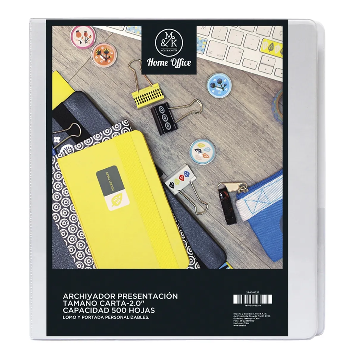 ARTEL - Archivador Presentacion Carta Grosor 2 Artel