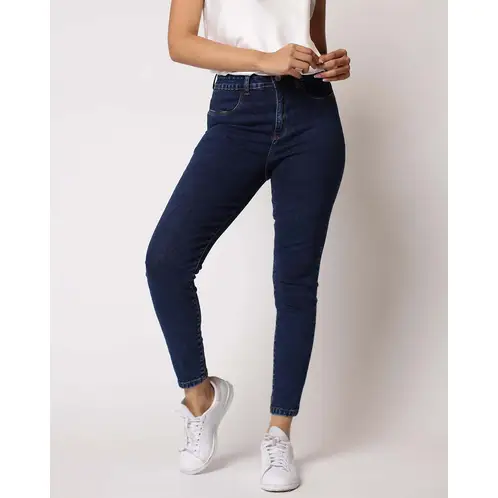MOMCHIC - Jeans Skinny basico Azul