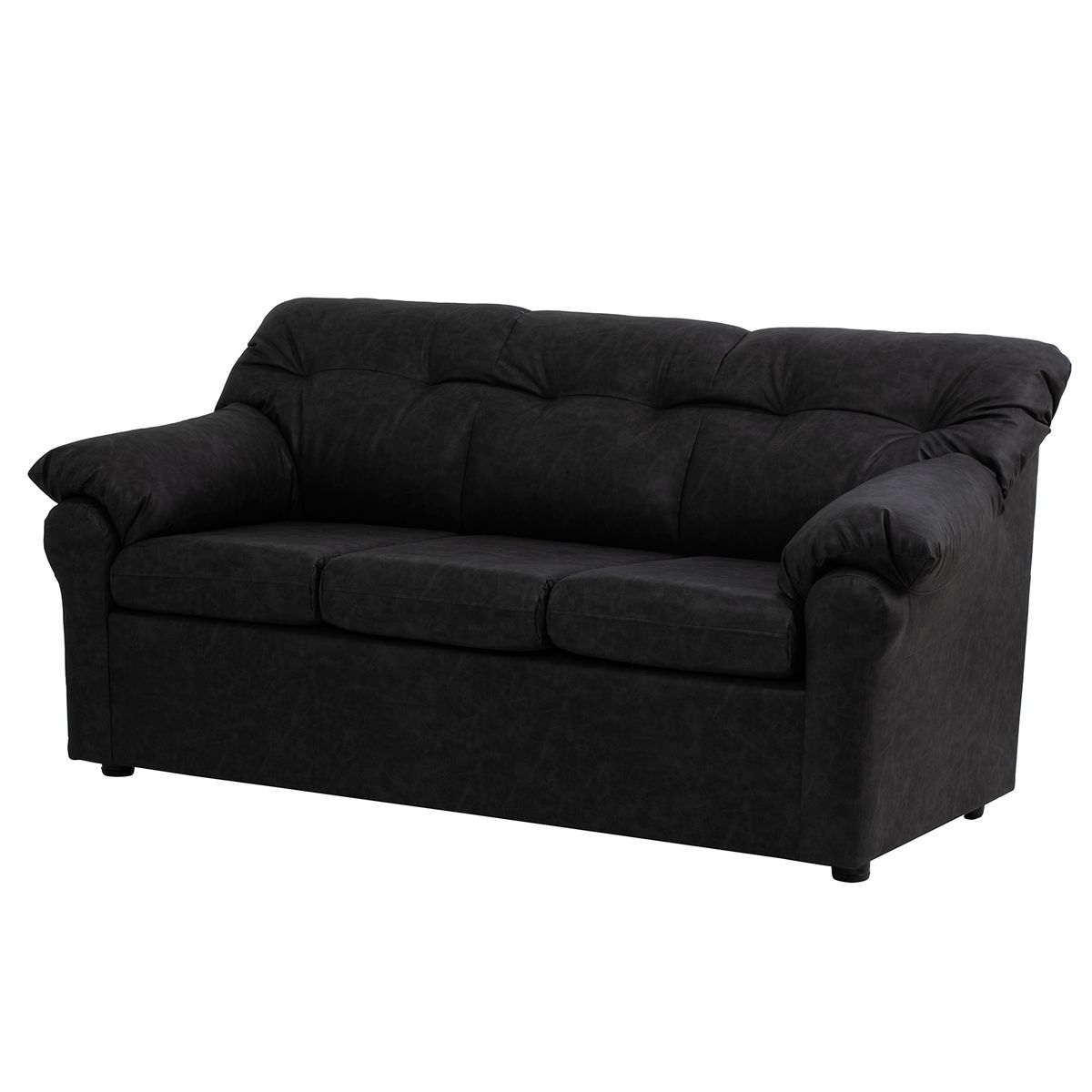 MUEBLES AMERICA - Living América 321 Cuero Auris Negro