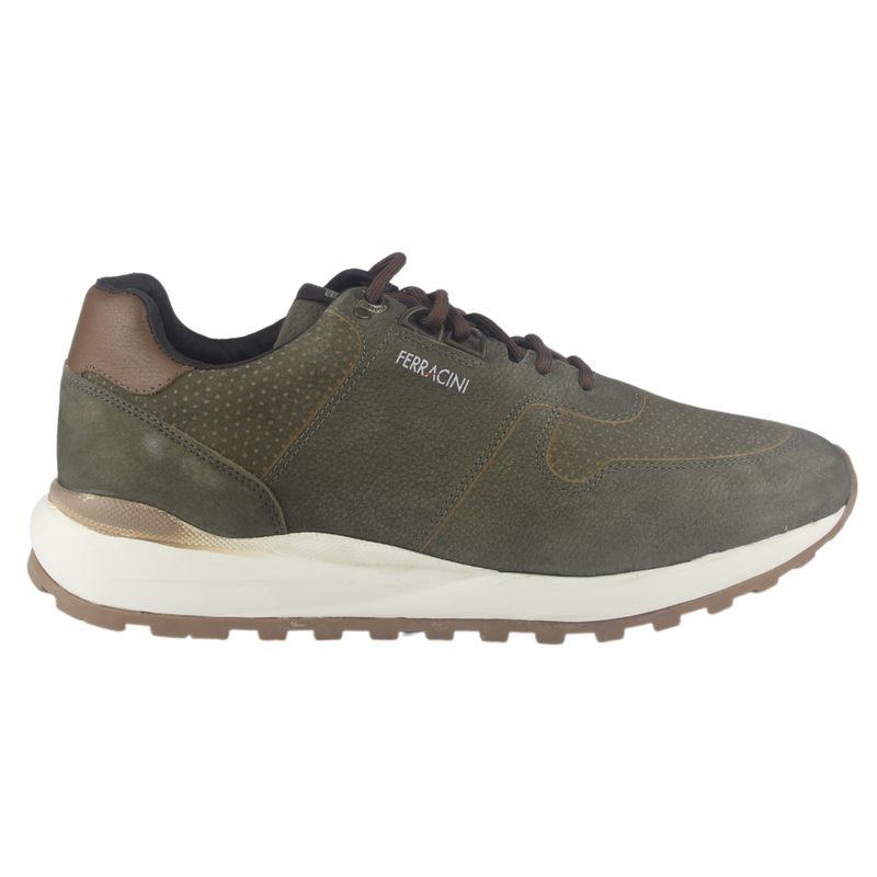 FERRACINI - Zapatilla Hombre Oliva Casual Ferracini 9357