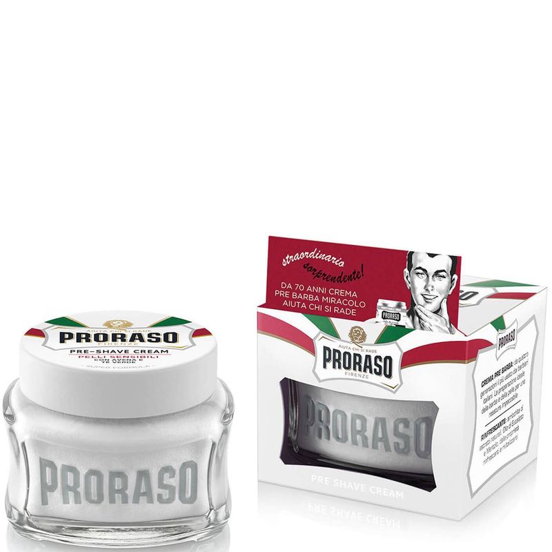 PRORASO - PRORASO CREMA DE  PRE AFEITAR- GREEN TEA PIEL SENSIBLE