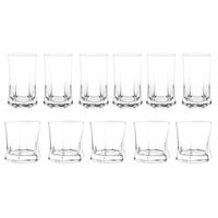 Pack 24 Vasos Altos Bajos Vivaldi Vidrio Tragos Bebidas