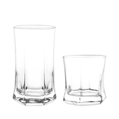 Imagen 2 del producto Pack 24 Vasos Altos Bajos Vivaldi Vidrio Tragos Bebidas