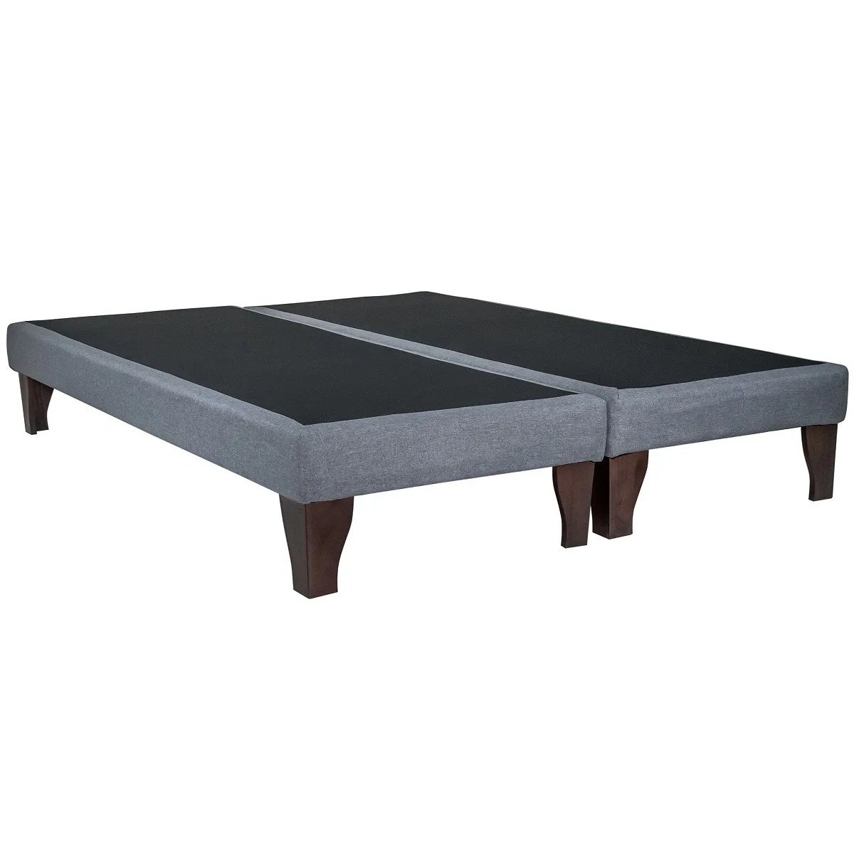 BLOCCARE - Base de Cama Emma 2 Plazas Dividida Box 13 cm de 190 cm - con Patas de 19.5 cm