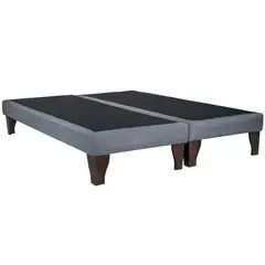 BLOCCARE - Base de Cama Emma 2 Plazas Dividida de 190 cm - con Patas de 19.5 cm