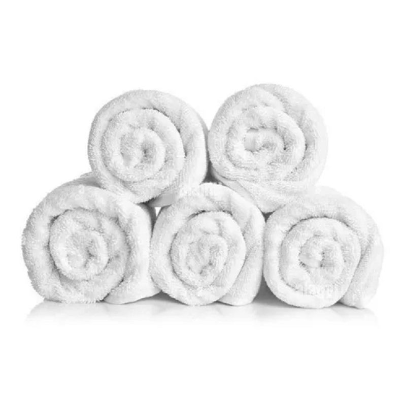 GENERICO - Pack 12 Toallas Blanca Peluqueria Barberia Microfibra 73cm x 43cm…