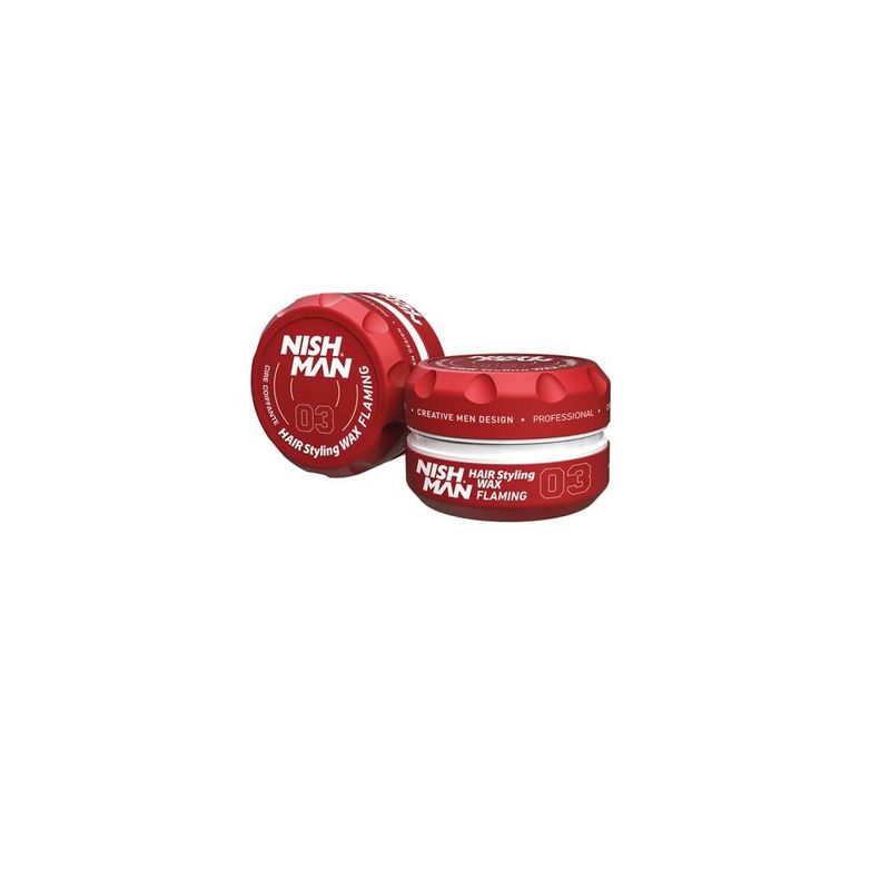 GENERICO - Cera Cabello Nishman Flaming 03 Fijación Brillo Firmeza NISH MAN