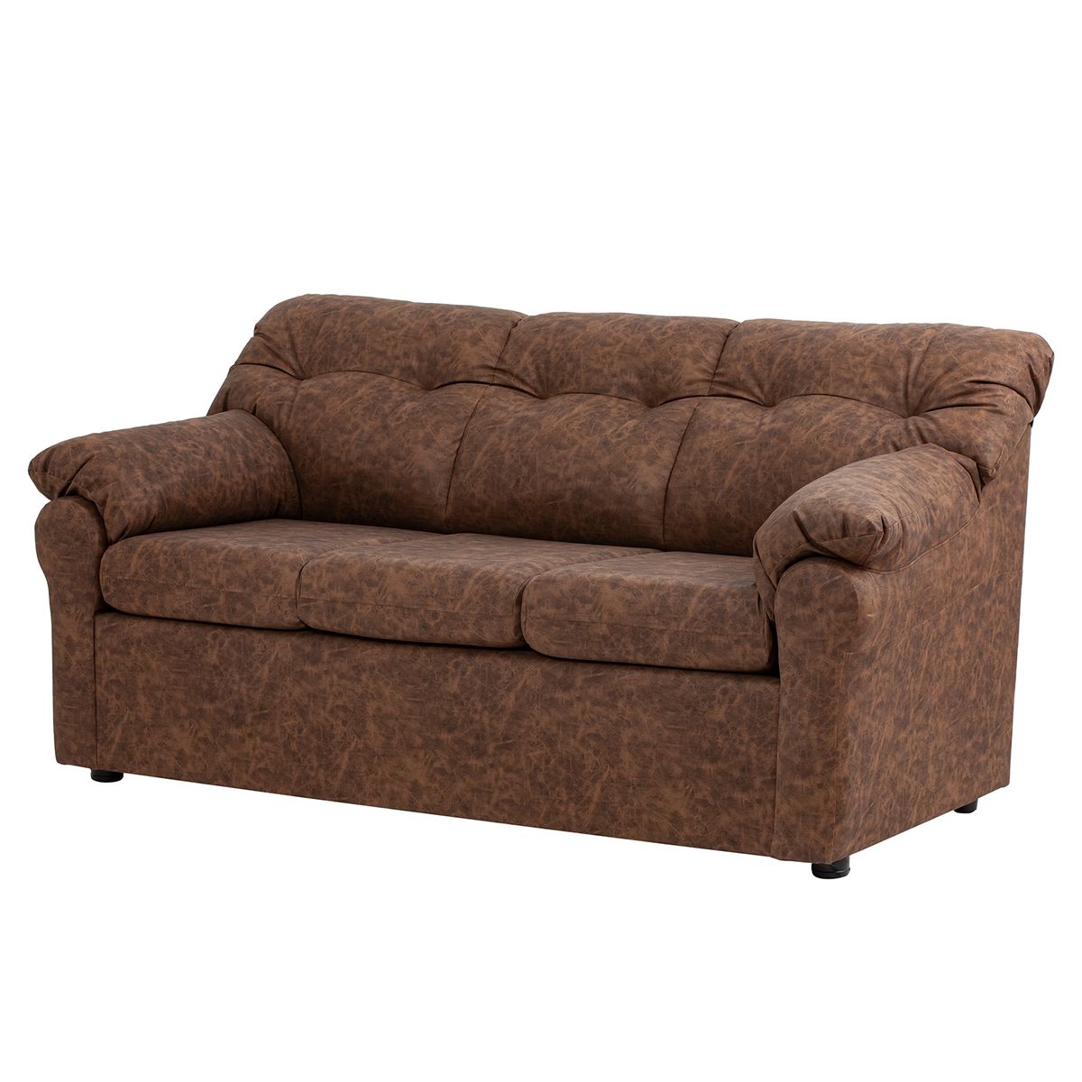 MUEBLES AMERICA - Living América 321 Cuero Auris Café.