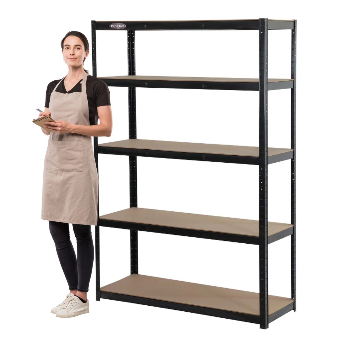 PROCHEF - Estante Acero Pintado 120x45x180 cm 5 Band. 1250 Kg