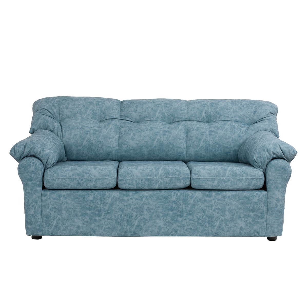 MUEBLES AMERICA - Living América 32 Cuero Auris Azul Claro