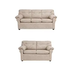 MUEBLES AMERICA - Living América 32 Cuero Auris Beige