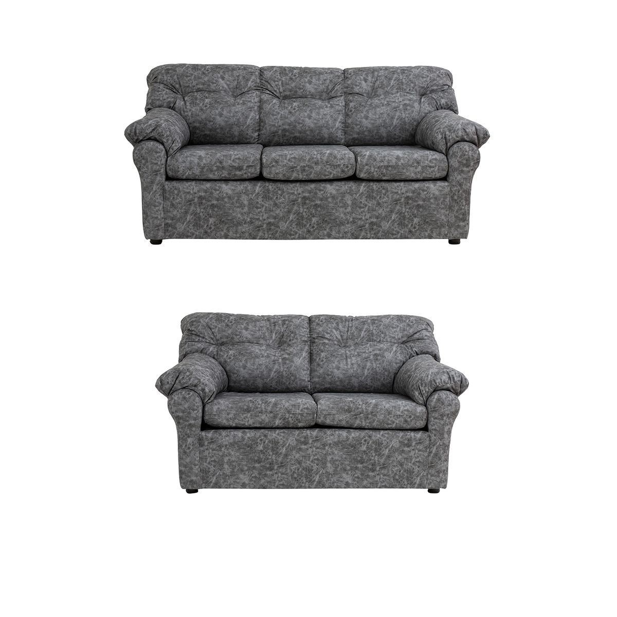 MUEBLES AMERICA - Living América 32 Cuero Auris Gris