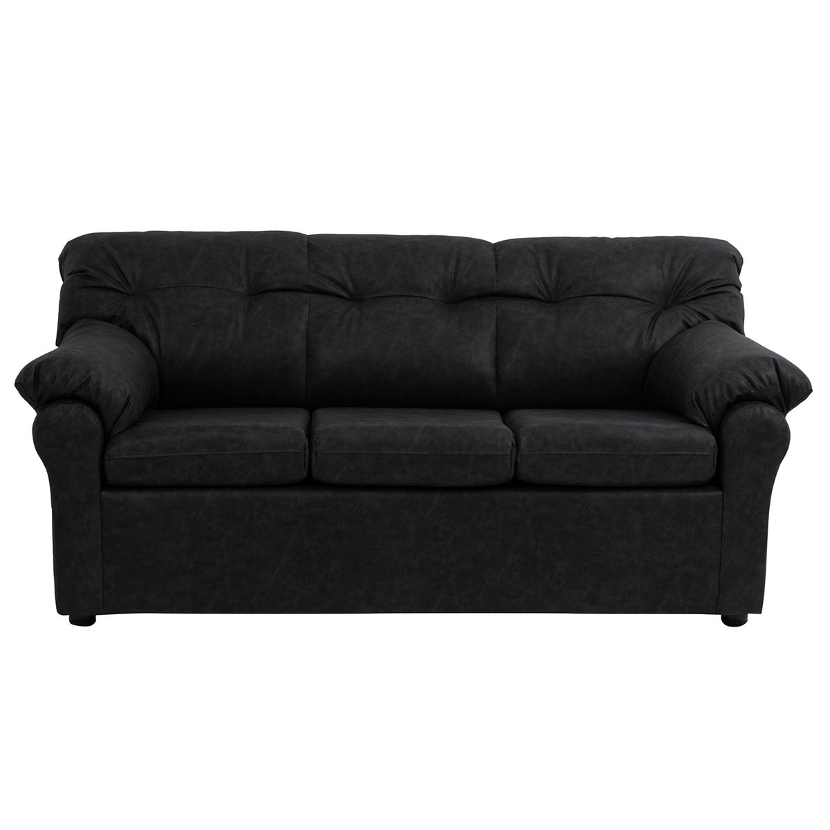 MUEBLES AMERICA - Living América 32 Cuero Auris Negro