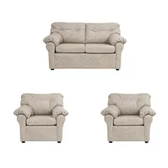 MUEBLES AMERICA - Living América 211 Cuero Auris Beige