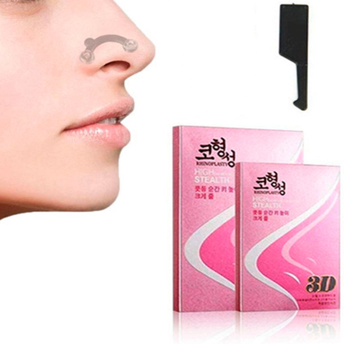 GENERICO - Pack X2 Corrector Nasal Respingador De Nariz Instantaneo