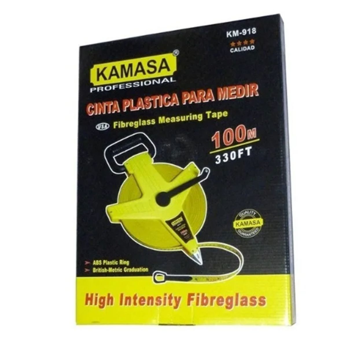 KAMASA - Cinta Plástica Para Medir Kamasa  100mts